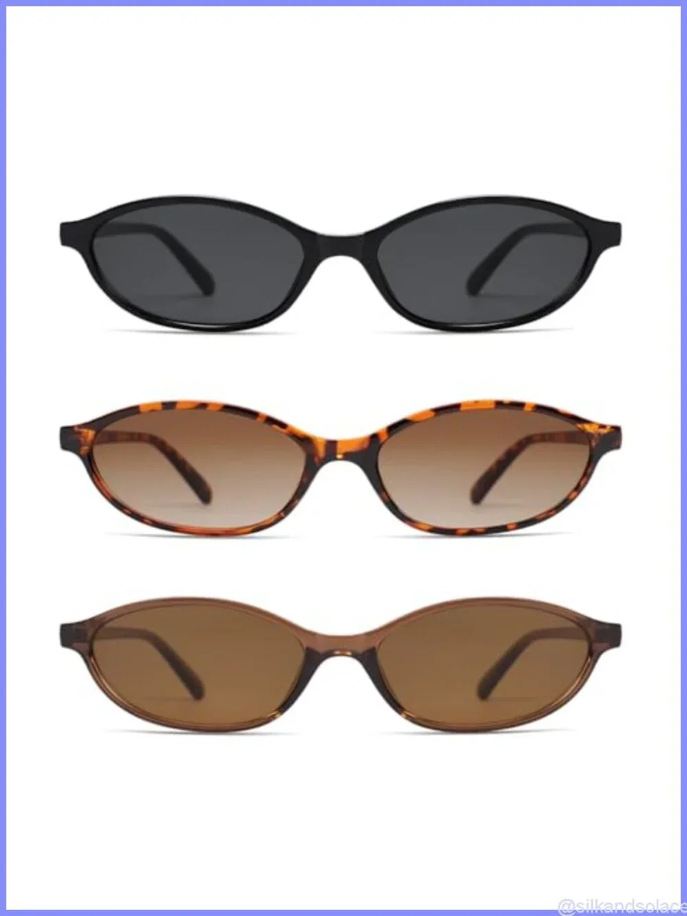 Retro Oval Cat Eye Sunglasses for Women Y2K Trendy Full Frame Wrap Around UV